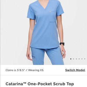 Figs Catarina one pocket scrub top